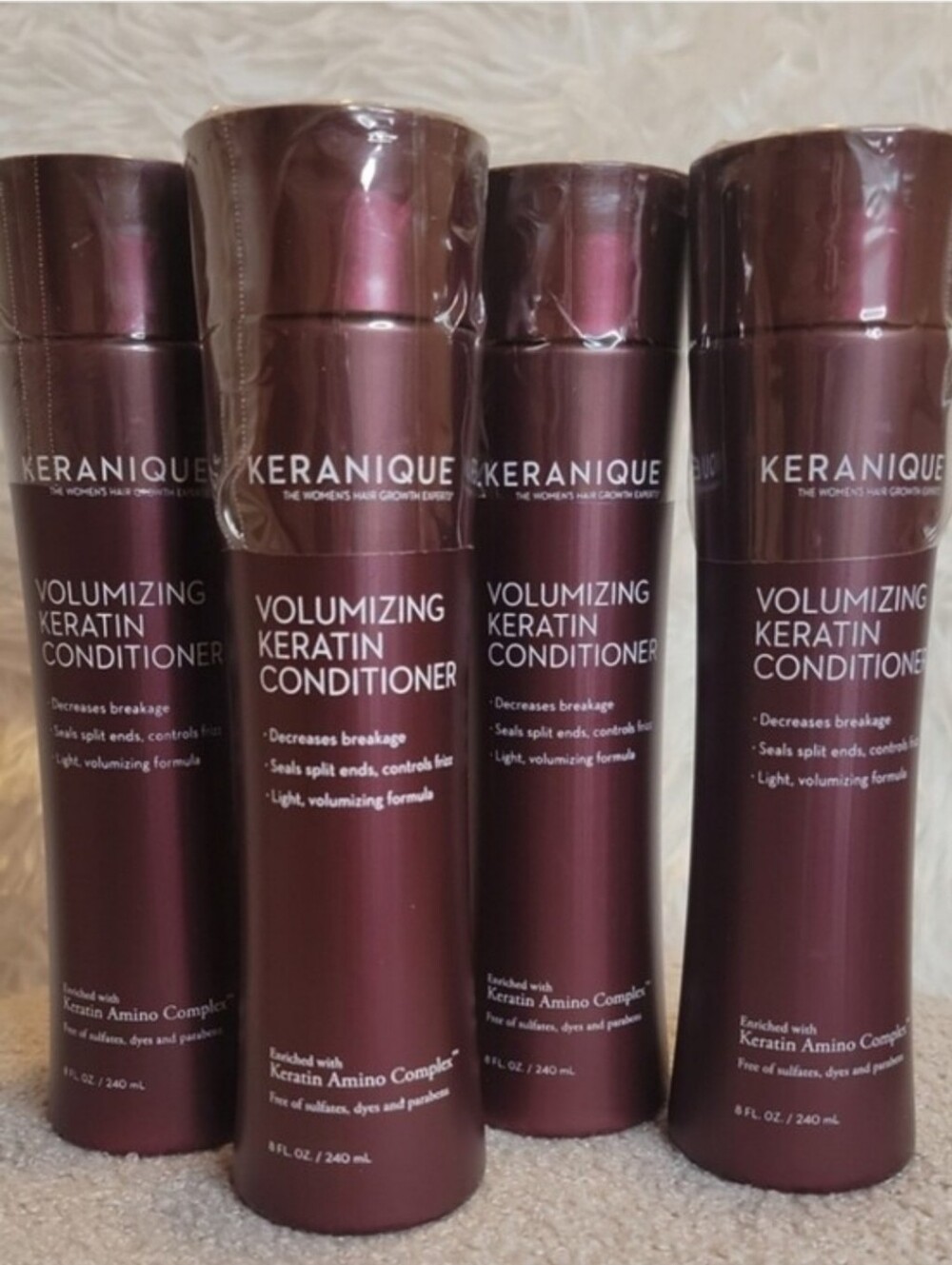 ✨️Keranique✨️Volumizing Keratin Conditioner - Set of (4) 8oz. Never Used
